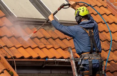 Démoussage et hydrofuge de toiture à Baule